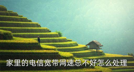 家里的電信寬帶網(wǎng)速總不好怎么處理