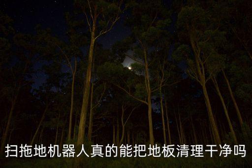 掃拖地機器人真的能把地板清理干凈嗎