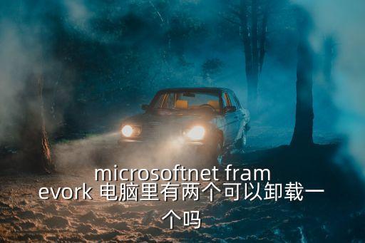 microsoftnet framevork 電腦里有兩個(gè)可以卸載一個(gè)嗎