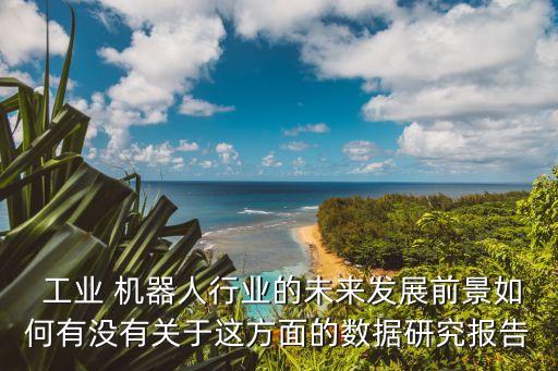  工業(yè) 機(jī)器人行業(yè)的未來發(fā)展前景如何有沒有關(guān)于這方面的數(shù)據(jù)研究報(bào)告