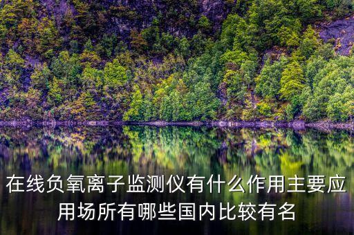 負(fù)氧離子檢測儀，負(fù)離子檢測儀是做什么用的