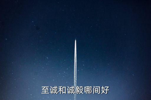 至誠和誠毅哪間好