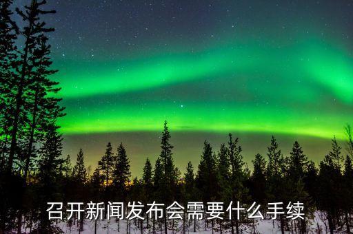 召開新聞發(fā)布會需要什么手續(xù)