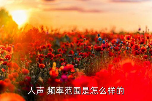 人聲 頻率范圍是怎么樣的