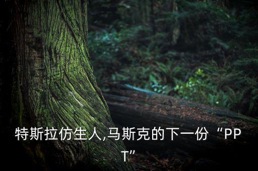 特斯拉仿生人,馬斯克的下一份“PPT”
