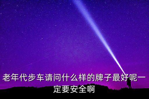 老年代步車品牌，老年觀光代步車哪個品牌好 求懂行的推薦下