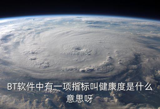 BT軟件中有一項指標叫健康度是什么意思呀