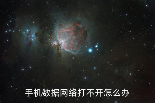 手機(jī)數(shù)據(jù)網(wǎng)絡(luò)打不開怎么辦