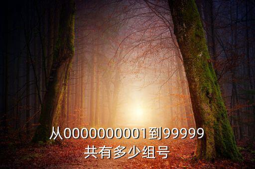 從0000000001到99999共有多少組號(hào)