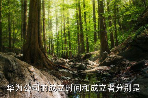 華為公司的成立時(shí)間和成立者分別是