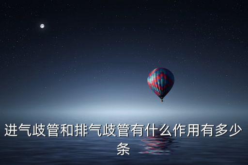 排氣歧管，進(jìn)氣歧管和排氣歧管有什么作用有多少條
