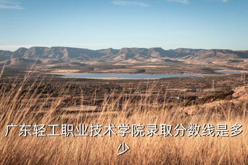 廣東輕工職業(yè)技術(shù)學(xué)院錄取分?jǐn)?shù)線是多少