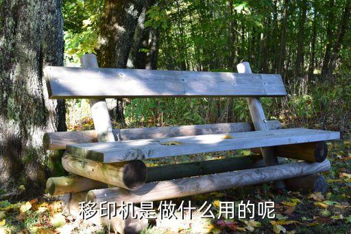  移印機(jī)是做什么用的呢