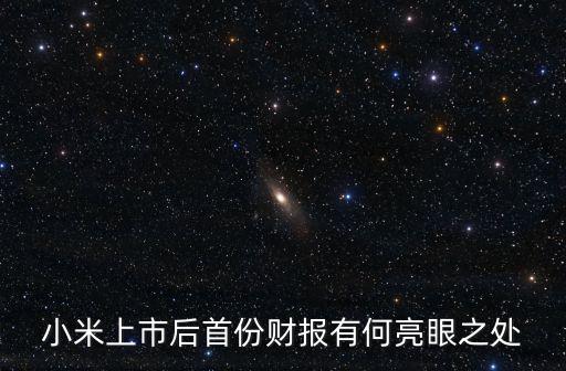 小米上市后首份財(cái)報(bào)有何亮眼之處