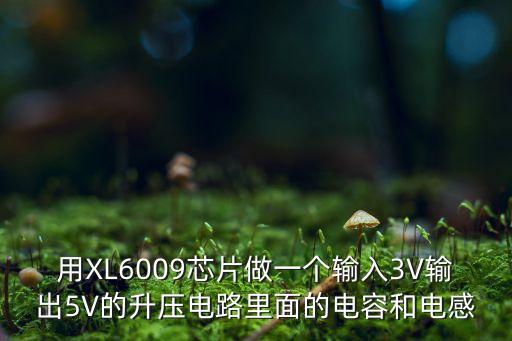 xl6009，用XL6009芯片做一個(gè)輸入3V輸出5V的升壓電路里面的電容和電感