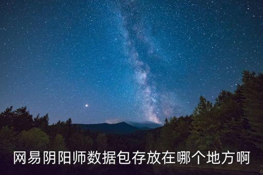 網(wǎng)易陰陽師數(shù)據(jù)包存放在哪個地方啊