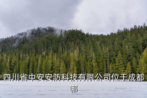中安科，四川省中安安防科技有限公司位于成都哪