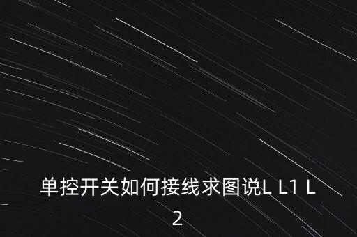 單控開關如何接線求圖說L L1 L2