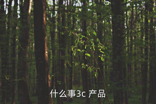 什么事3c 產(chǎn)品