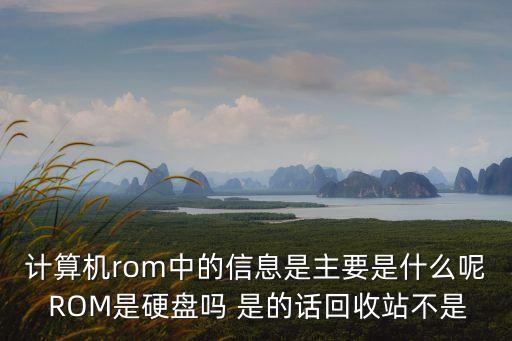 計(jì)算機(jī)rom中的信息是主要是什么呢 ROM是硬盤嗎 是的話回收站不是