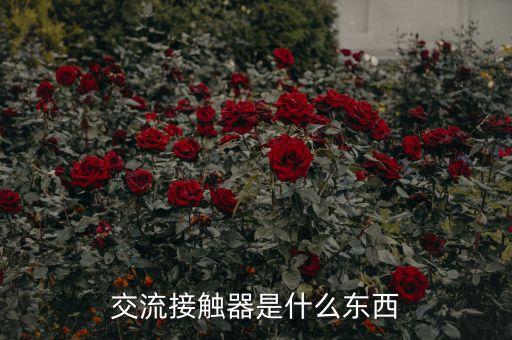 交流接觸器是什么東西