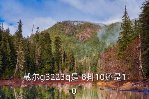 戴爾g3223q是 8抖10還是10