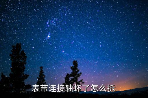 表帶連接軸壞了怎么拆