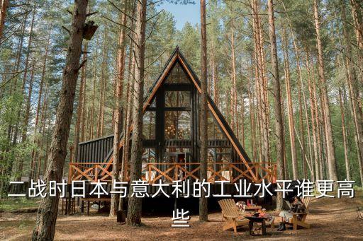 二戰(zhàn)時日本與意大利的工業(yè)水平誰更高些