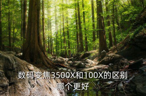 3500x，數(shù)碼變焦3500X和100X的區(qū)別哪個更好