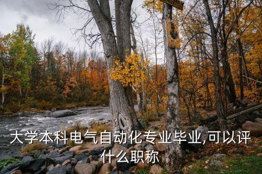 大學(xué)本科電氣自動化專業(yè)畢業(yè),可以評什么職稱