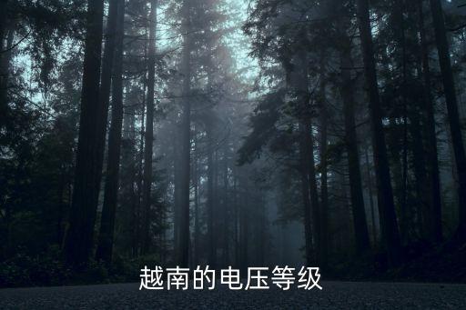越南電壓，越南的電壓等級