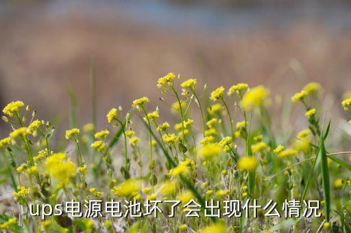 ups電源電池壞了會(huì)出現(xiàn)什么情況