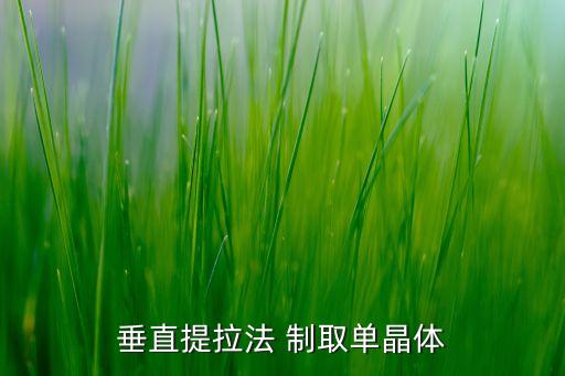 垂直提拉法 制取單晶體
