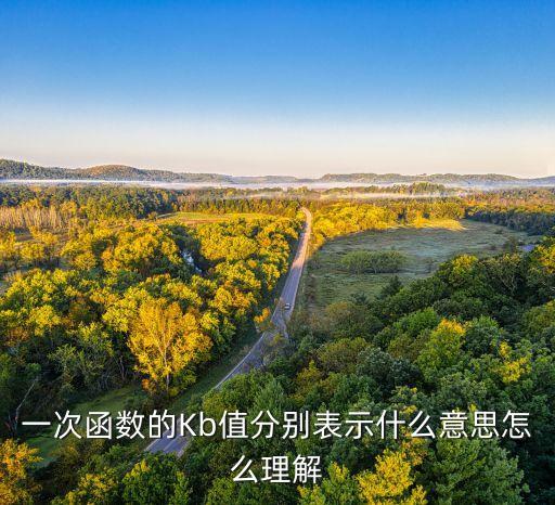 一次函數(shù)的Kb值分別表示什么意思怎么理解