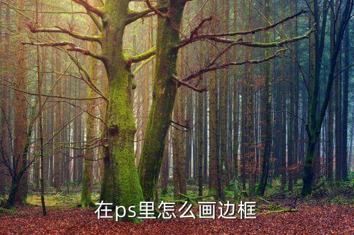 在ps里怎么畫邊框