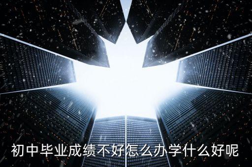 初中畢業(yè)成績(jī)不好怎么辦學(xué)什么好呢
