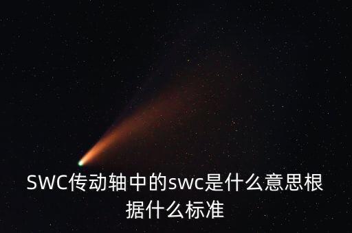 swc，SWC傳動軸中的swc是什么意思根據(jù)什么標(biāo)準(zhǔn)