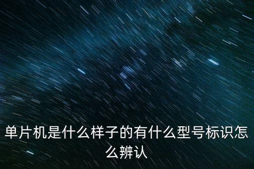 單片機是什么樣子的有什么型號標識怎么辨認