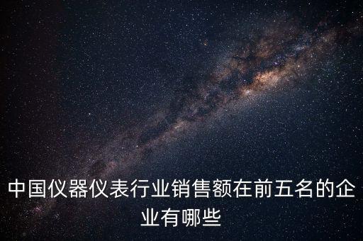 中國(guó)儀器儀表行業(yè)銷(xiāo)售額在前五名的企業(yè)有哪些