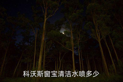 科沃斯窗寶清潔水噴多少
