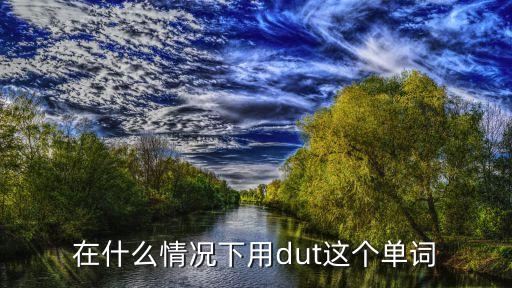 dut，在什么情況下用dut這個(gè)單詞