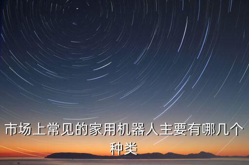 市場上常見的家用機器人主要有哪幾個種類