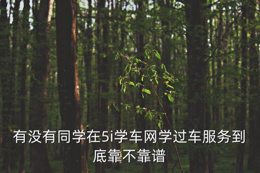 有沒(méi)有同學(xué)在5i學(xué)車(chē)網(wǎng)學(xué)過(guò)車(chē)服務(wù)到底靠不靠譜