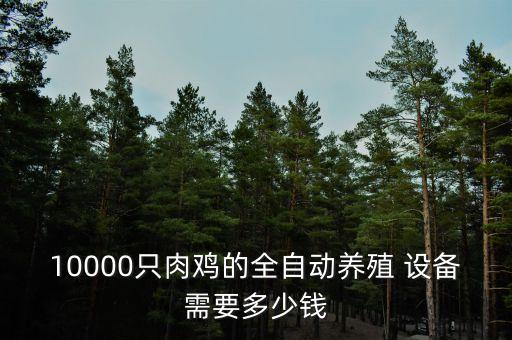 10000只肉雞的全自動養(yǎng)殖 設(shè)備需要多少錢