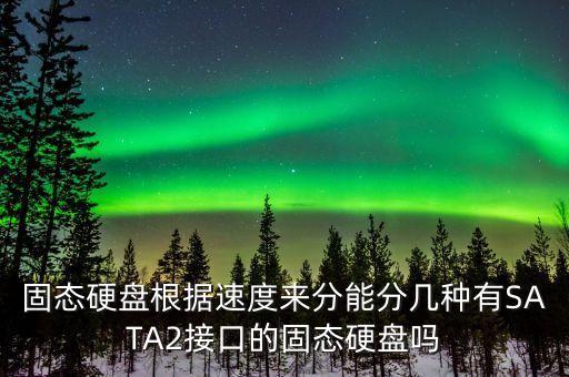 固態(tài)硬盤根據(jù)速度來分能分幾種有SATA2接口的固態(tài)硬盤嗎