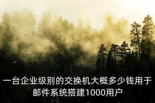 一臺(tái)企業(yè)級(jí)別的交換機(jī)大概多少錢用于郵件系統(tǒng)搭建1000用戶