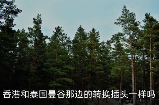 香港和泰國(guó)曼谷那邊的轉(zhuǎn)換插頭一樣嗎