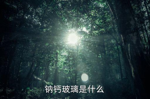 鈉鈣玻璃，鈉鈣玻璃是什么