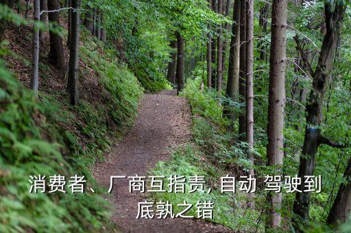 消費(fèi)者、廠商互指責(zé), 自動(dòng) 駕駛到底孰之錯(cuò)