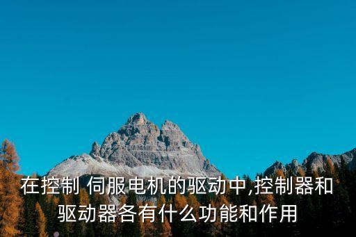 在控制 伺服電機(jī)的驅(qū)動(dòng)中,控制器和驅(qū)動(dòng)器各有什么功能和作用
